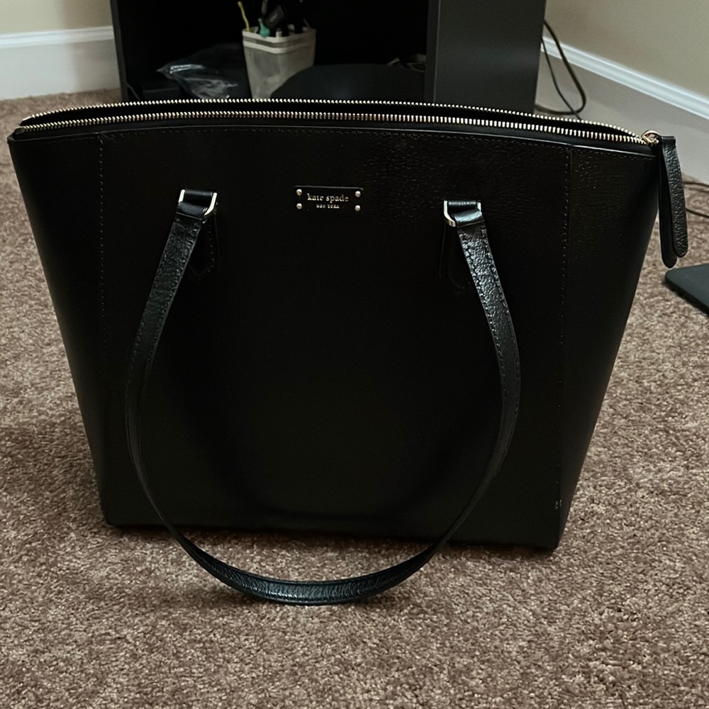 Kate Spade computer shoulder tote bag - black